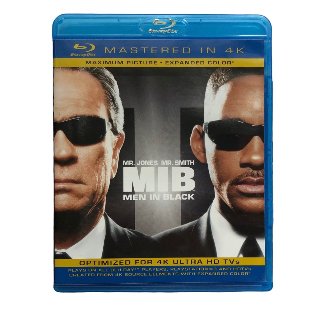 Blu-Ray Re-Mastered in 4K MIB Men In Black Will Smith EUC